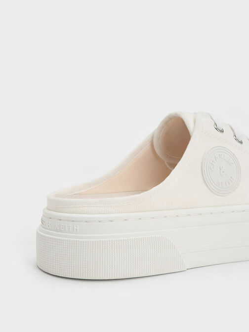 Kay Canvas Slip-On Sneakers, White, hi-res