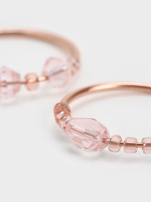 Luxem Beaded Two-Ring Set, Rose Gold, hi-res