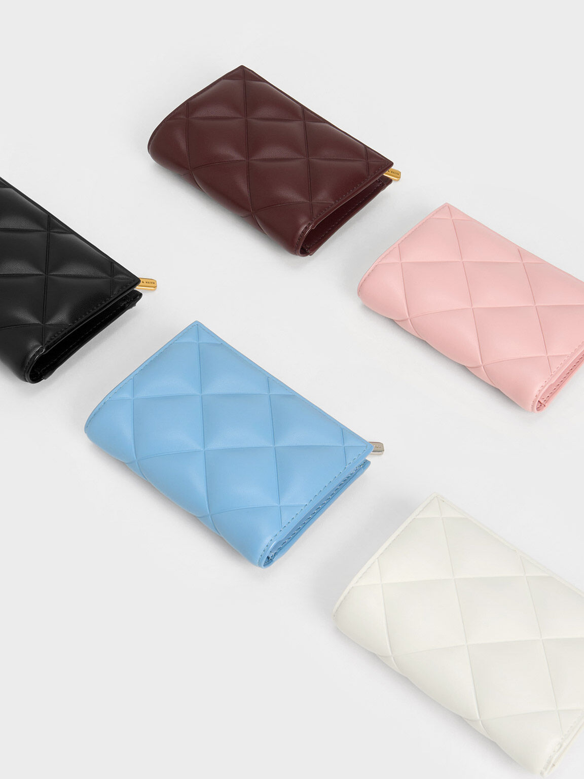 Gemma Quilted Cardholder, Light Pink, hi-res