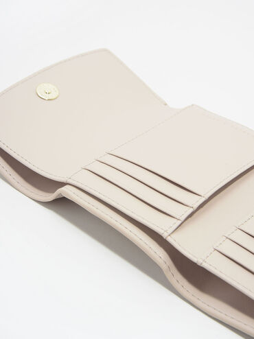 Mini Front Flap Wallet, Ivory, hi-res