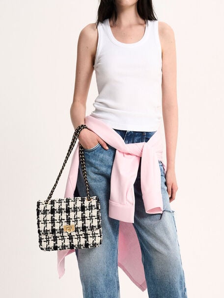 Cressida Tweed Chain Strap Bag, Multi, hi-res