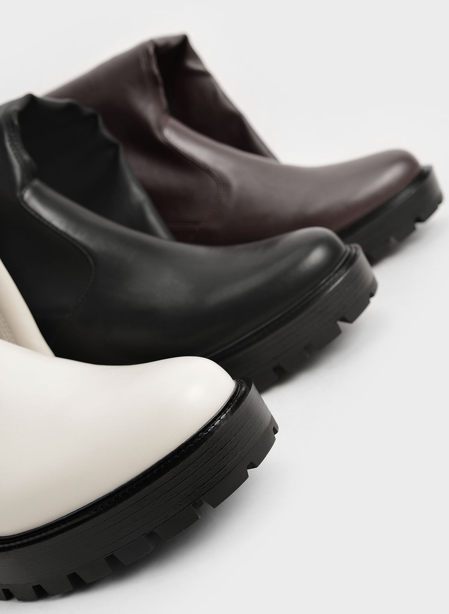 Knee-High Boots, Black, hi-res