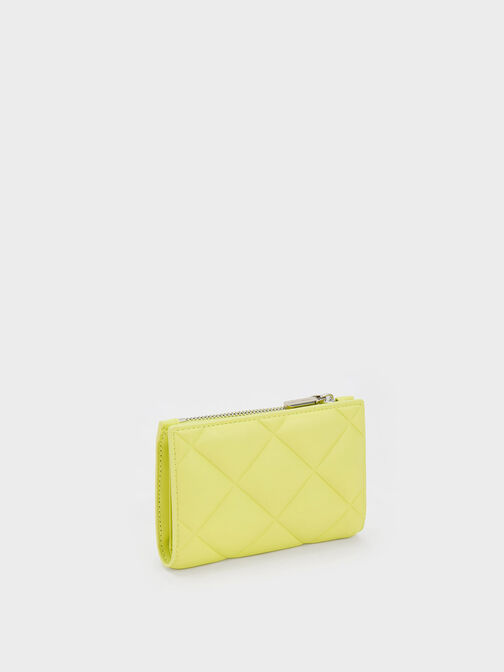 Gemma Quilted Card Holder, Butter, hi-res