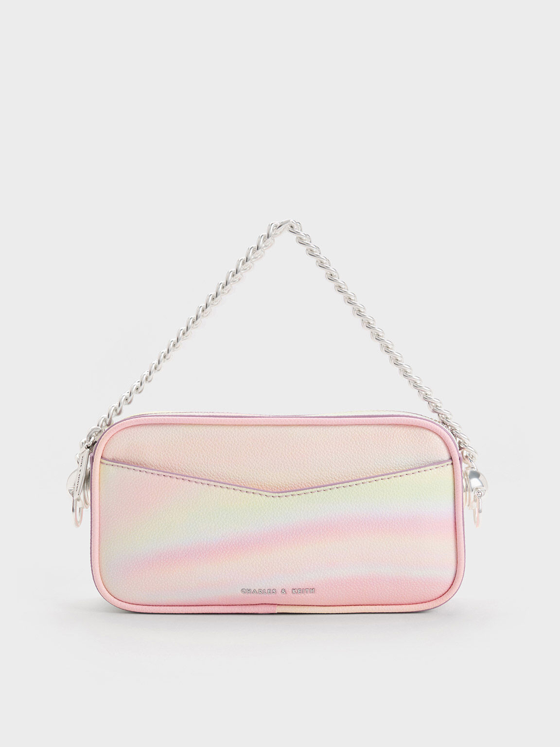 Cayce Swirl Print Boxy Crossbody Bag Pearl