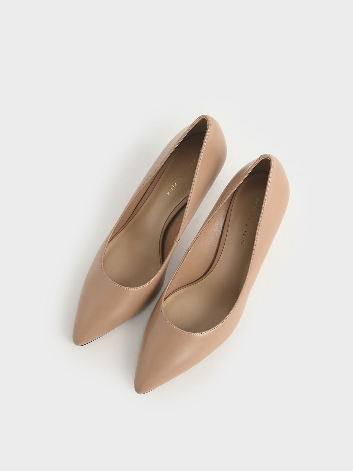 Pointed Toe Pumps, Nude, hi-res