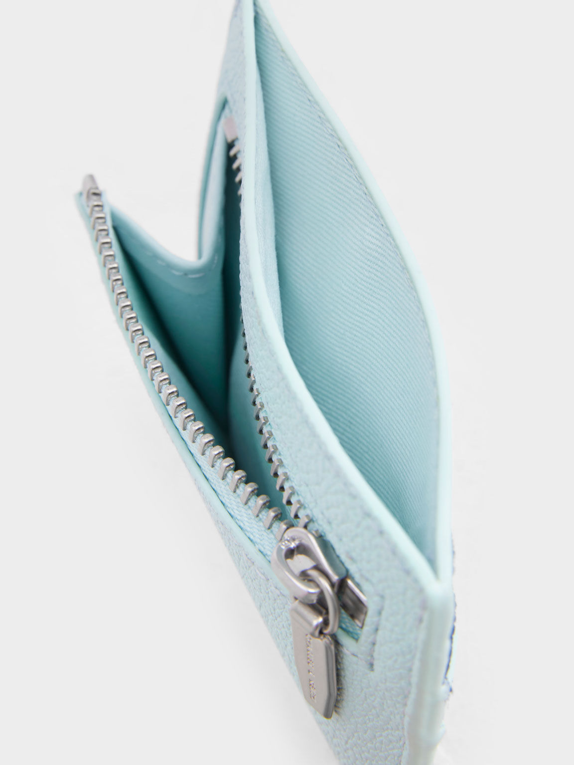 Two-Tone Multi-Slot Card Holder, Light Blue, hi-res