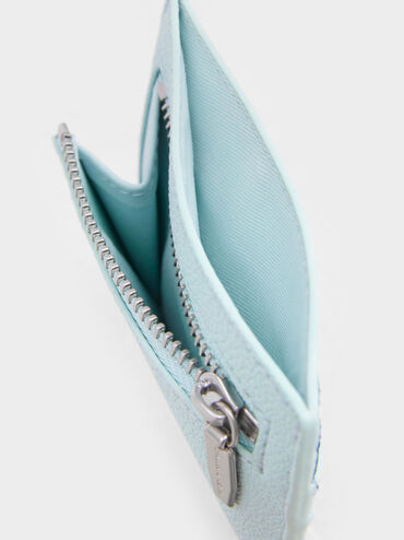 Two-Tone Multi-Slot Card Holder, Light Blue, hi-res