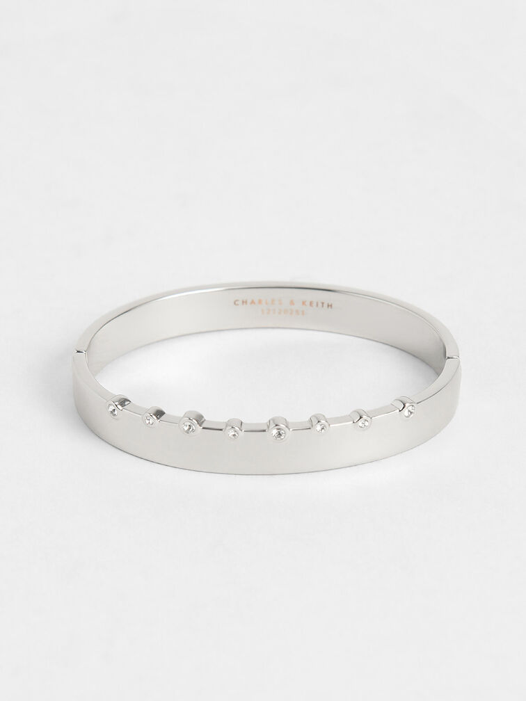 Swarovski� Crystal Studded Bracelet, Silver, hi-res