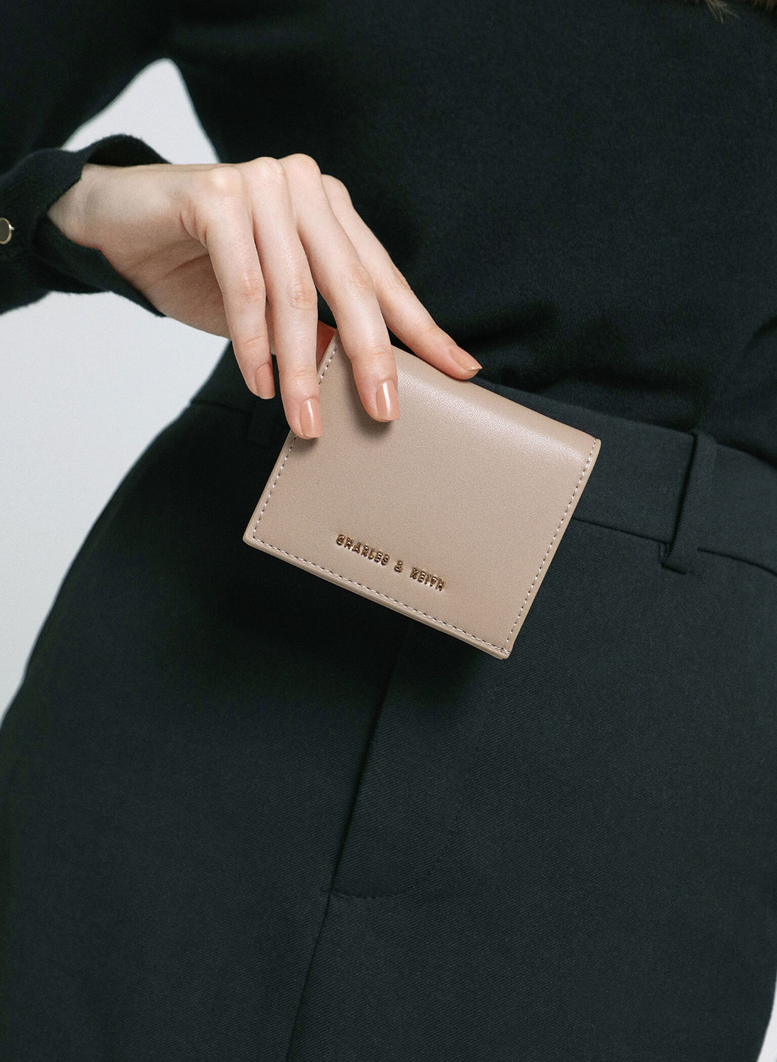 Daisy Bi-Fold Small Wallet, Sand, hi-res