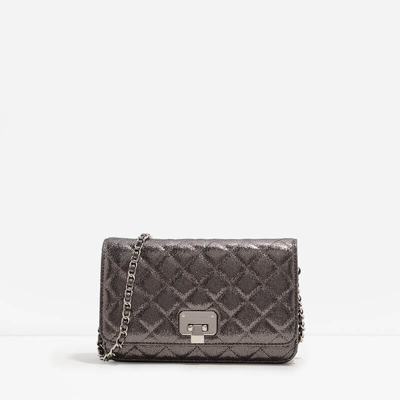 charles & keith quilted clutch