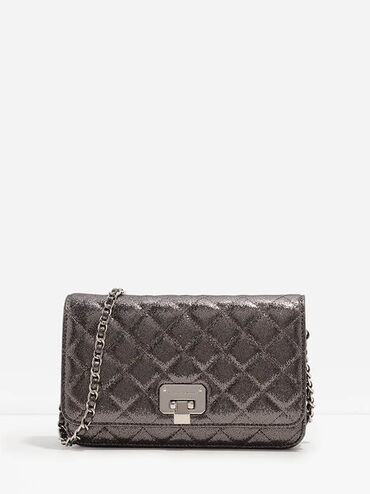 Quilted Clutch, Multi, hi-res