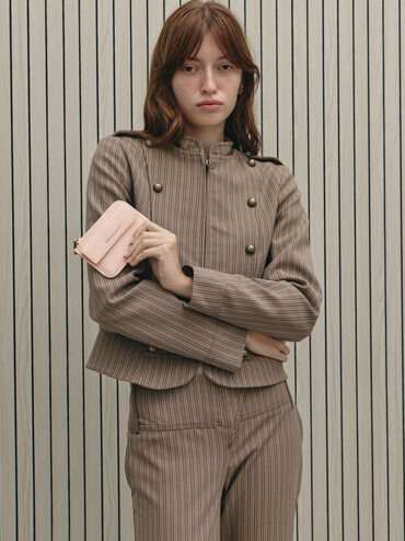 Lyla 拉鍊短夾, 淡粉色, hi-res