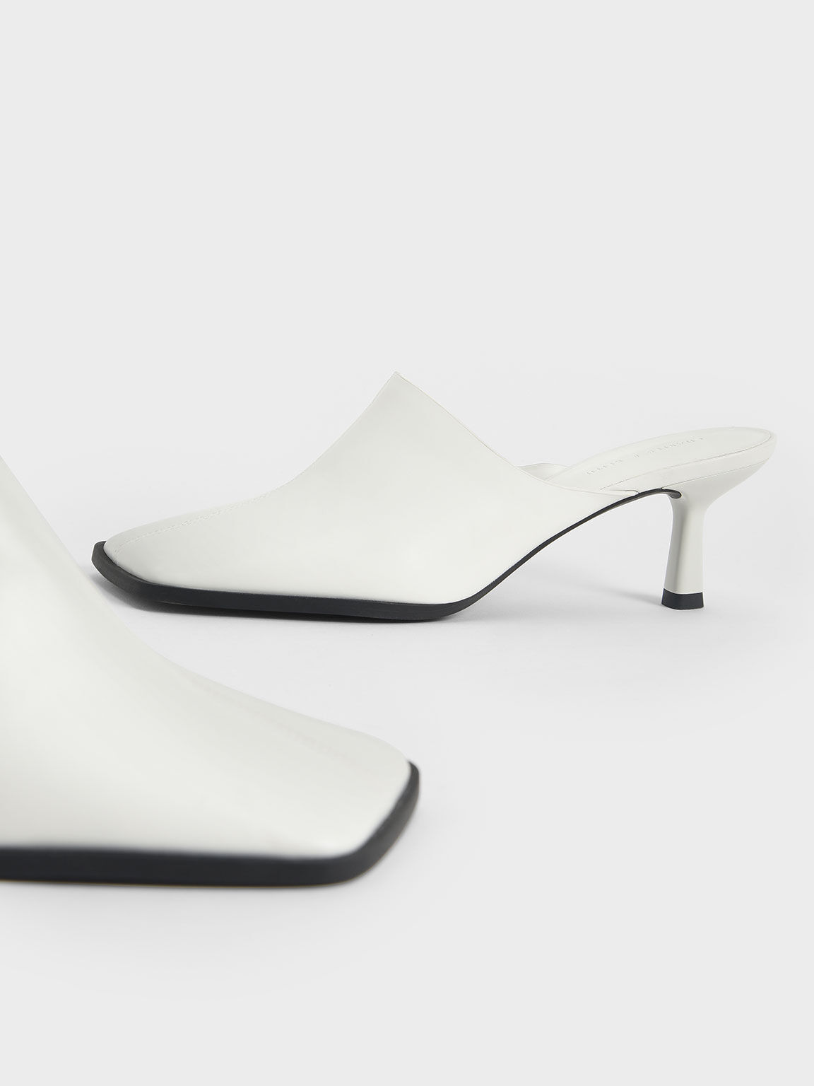 Covered Mules, White, hi-res