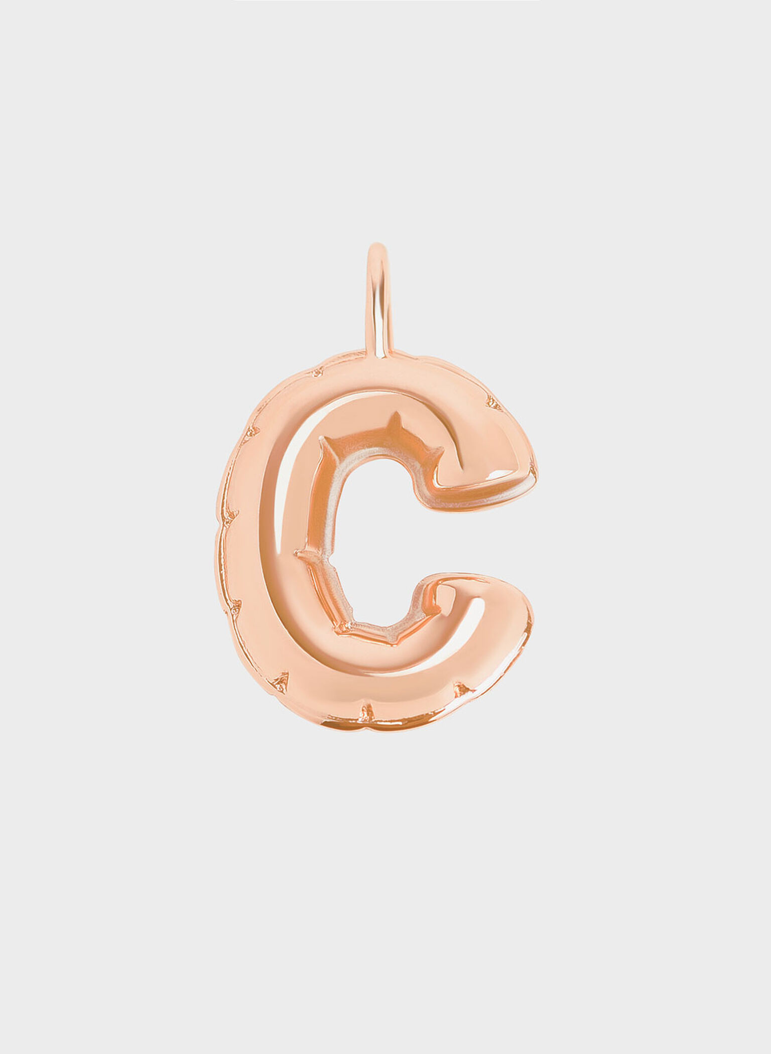 Alphabet 'C' Charm, Rose Gold, hi-res