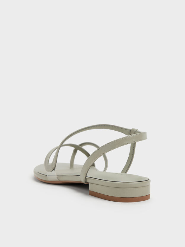 Arden Wavy Toe-Ring Sandals, Mint Green, hi-res
