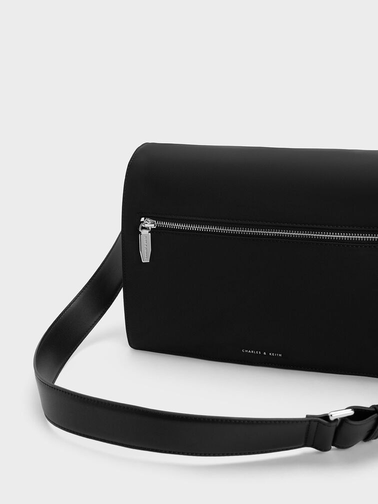 Black Koa Nylon Crossbody Bag - CHARLES & KEITH UK