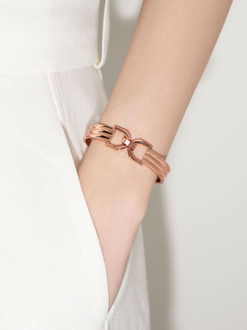 Gabine Cuff Bracelet, Rose Gold, hi-res