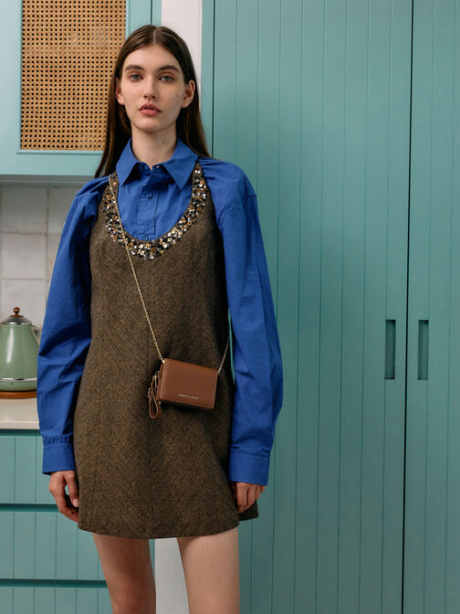 Scottie Small Wallet, Chocolate, hi-res