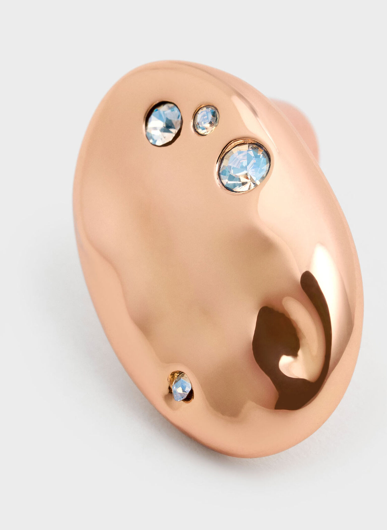 Pendientes esculturales Ottilie, Oro rosa, hi-res