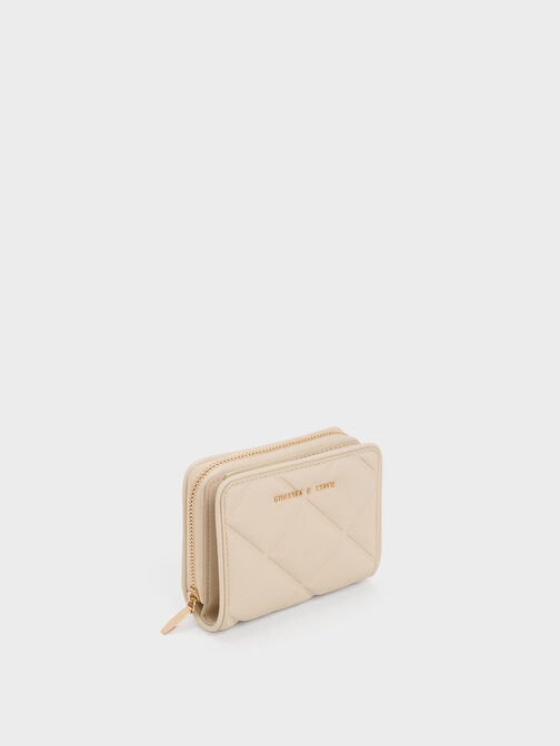 Dompet Charles and Keith Daki Belted Wallet in Beige