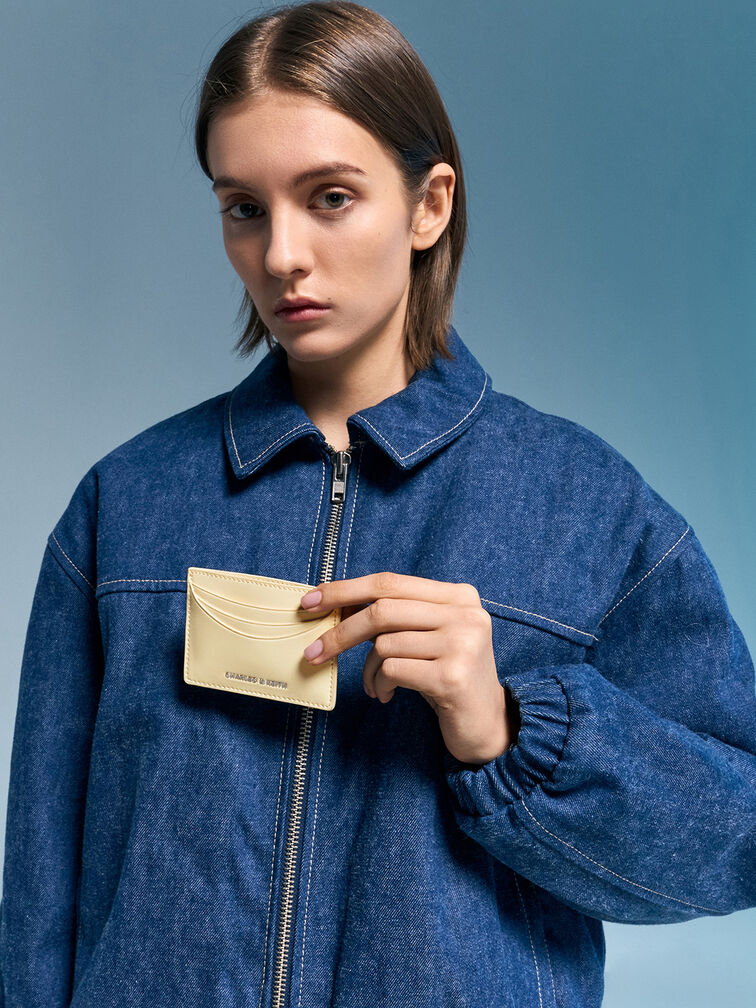 Sigrid Card Holder, Butter Yellow, hi-res