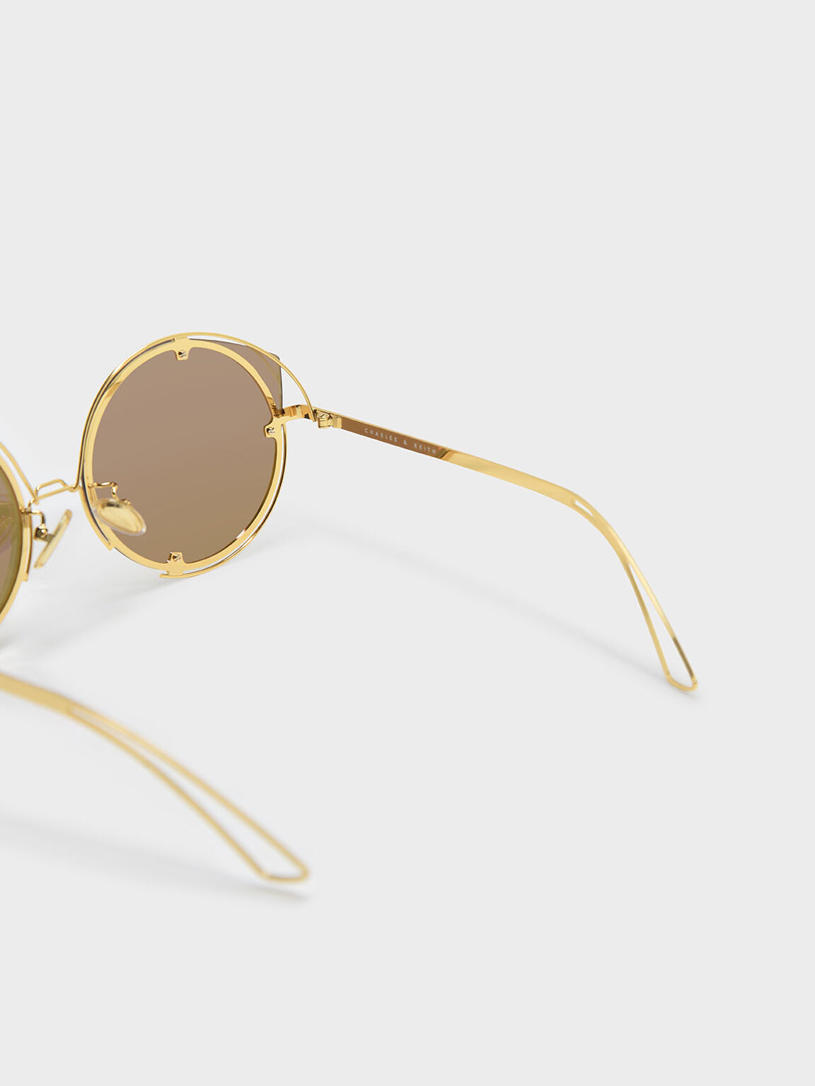Wire Frame Sunglasses, Gold, hi-res