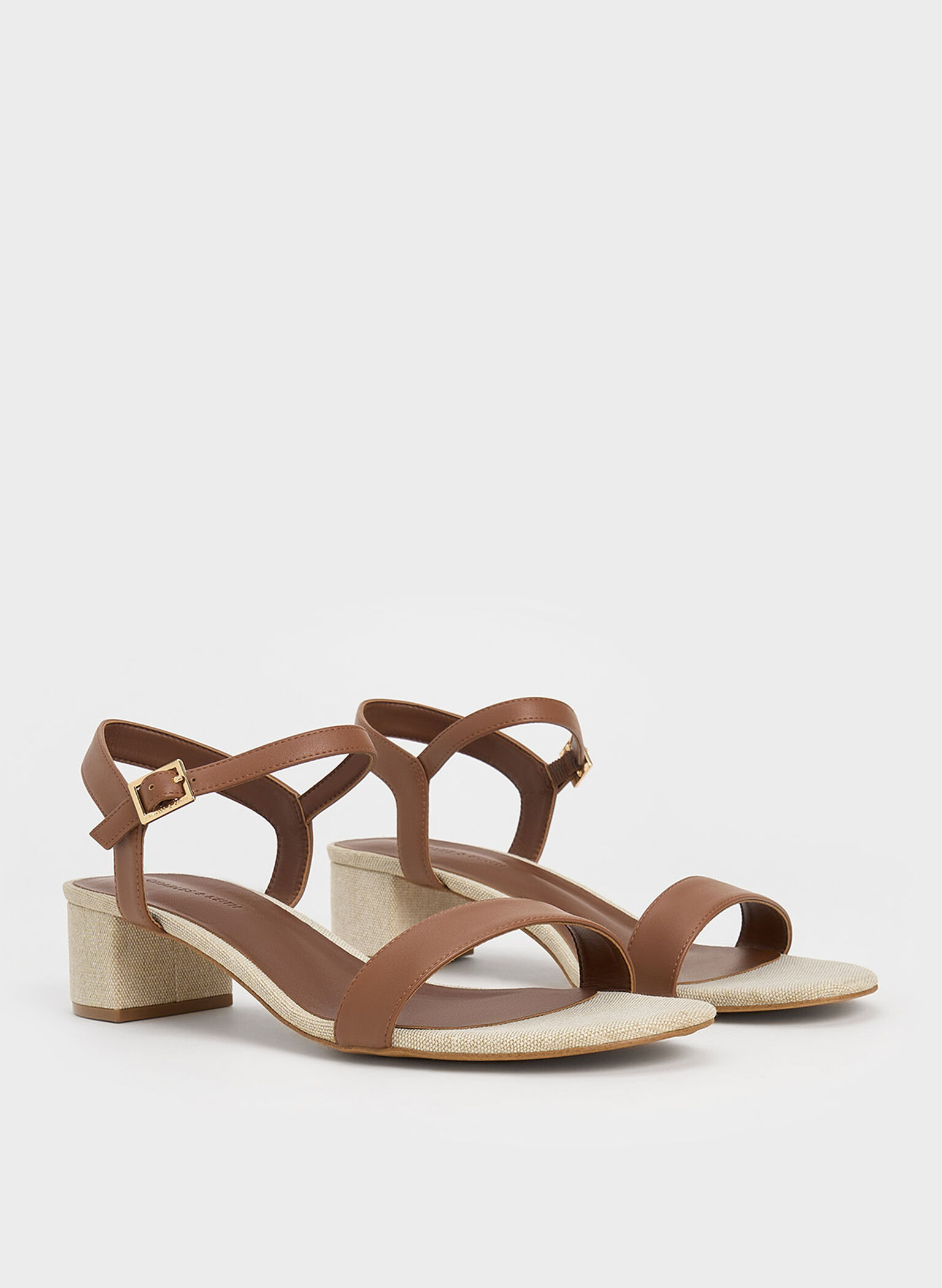 Block Heel Ankle-Strap Sandals, Multi, hi-res