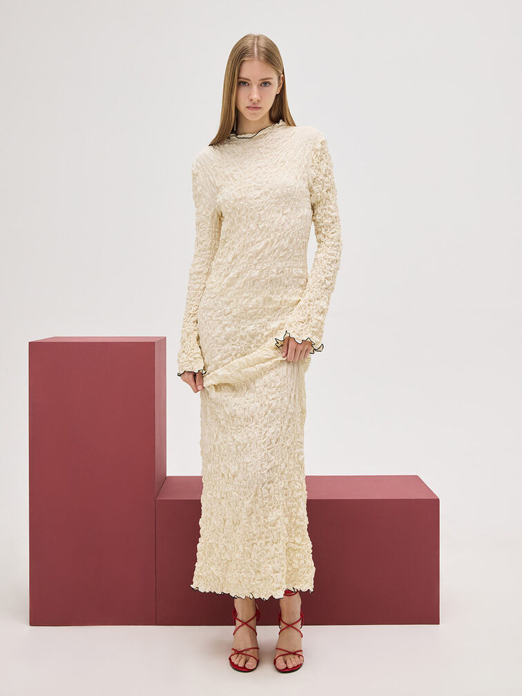 Flor 綁帶玫瑰細跟涼鞋, 紅色, hi-res