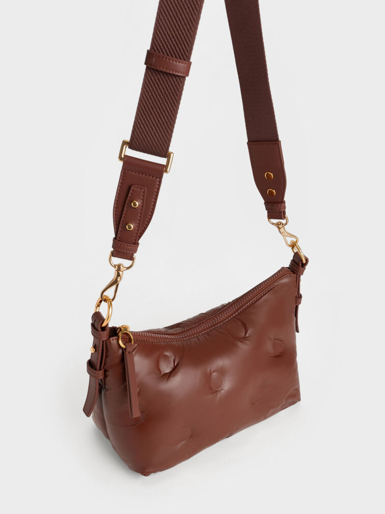 Sianna Nylon Crossbody Bag, Chocolate, hi-res