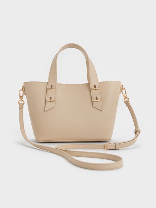 Mini Shania Double-Handle Tote Bag, Dusted Oat, hi-res