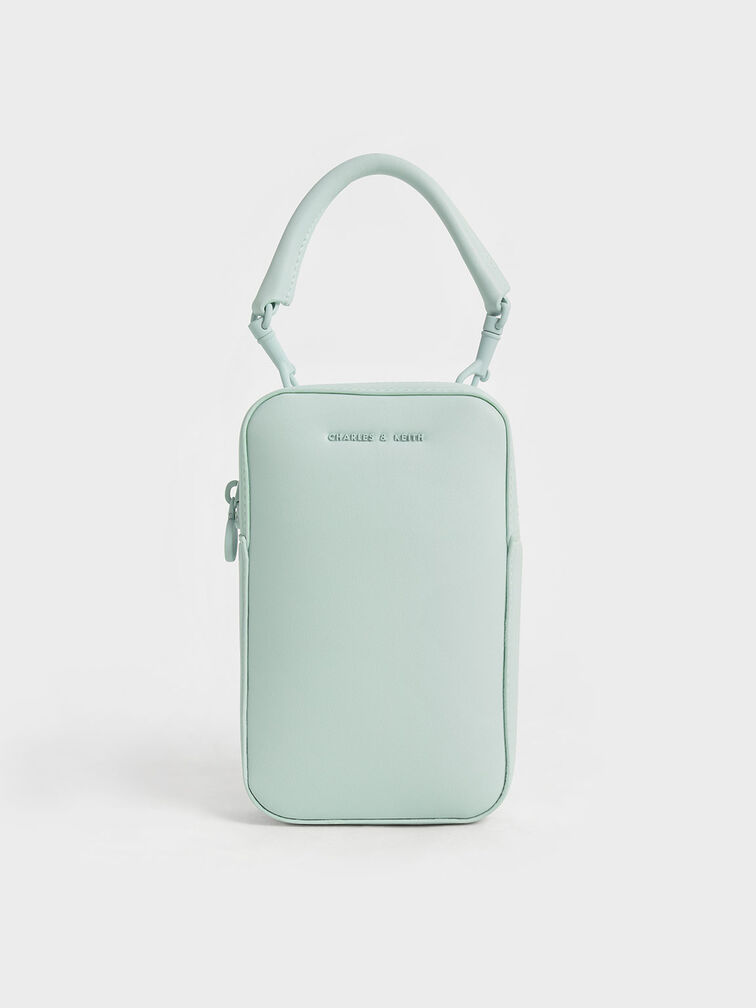 Long Crossbody Bag, Mint Green, hi-res