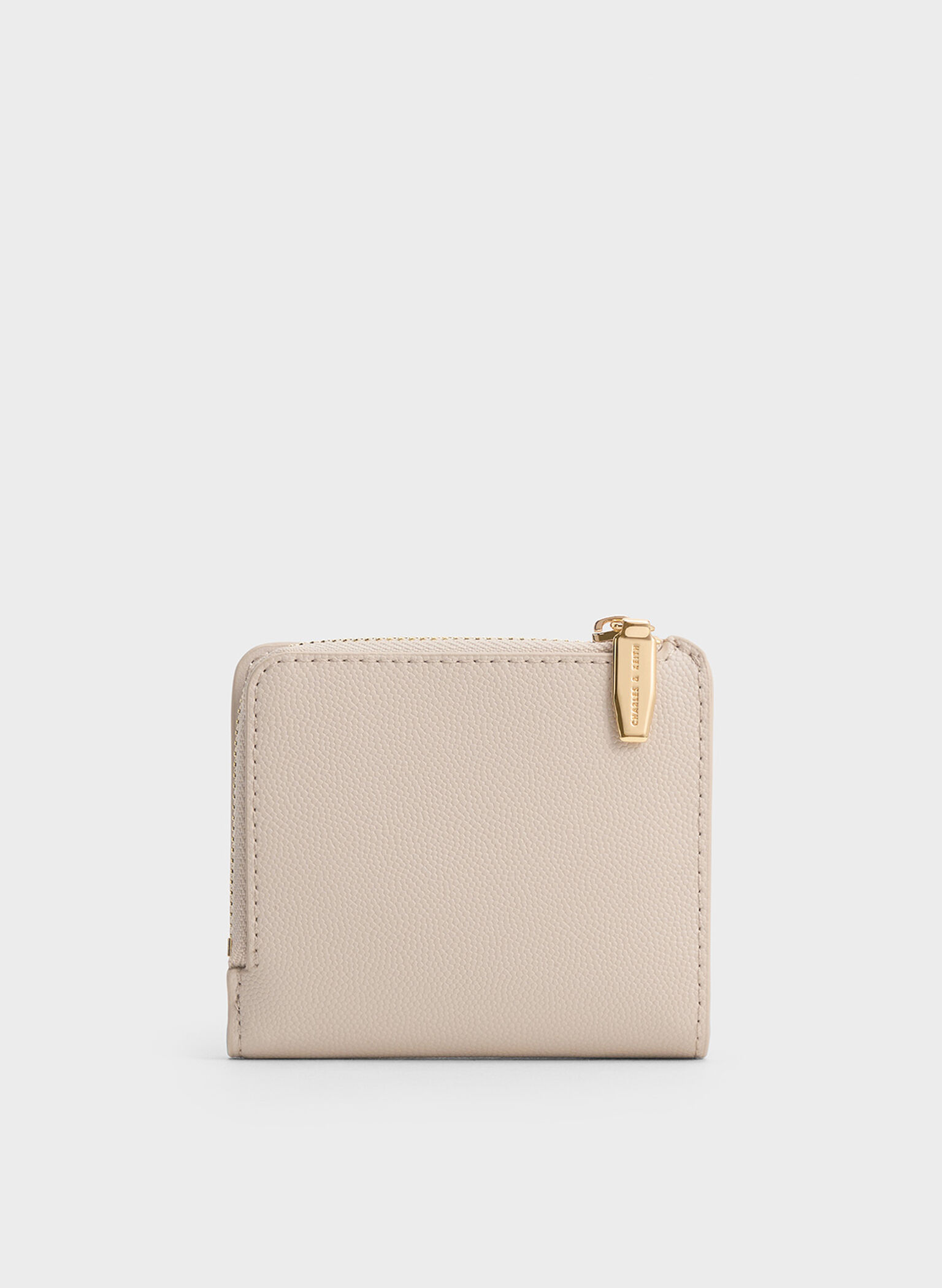 Keely Top Zip Small Wallet, Oat, hi-res