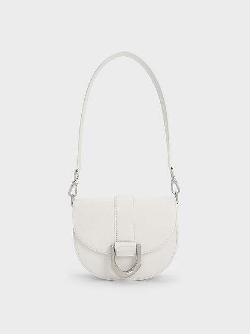 Leather handbag CHARLES & KEITH Beige in Leather - 35366541