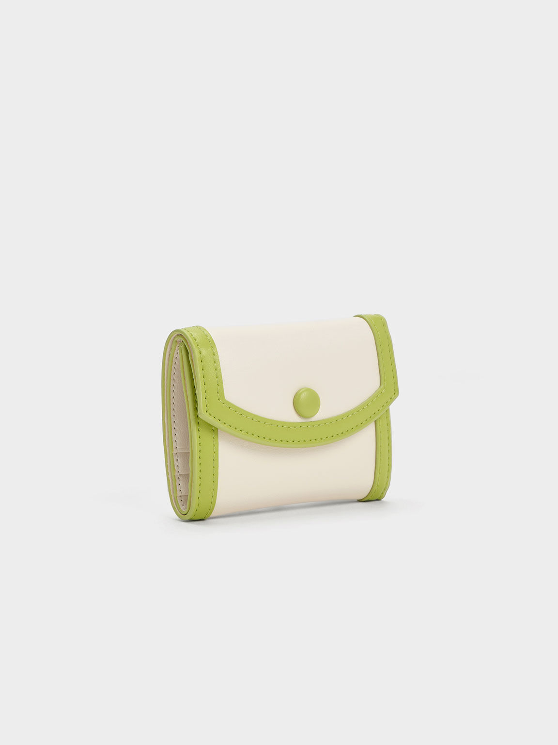 Cartera pequeña Alouette con puntadas contraste, Crema, hi-res