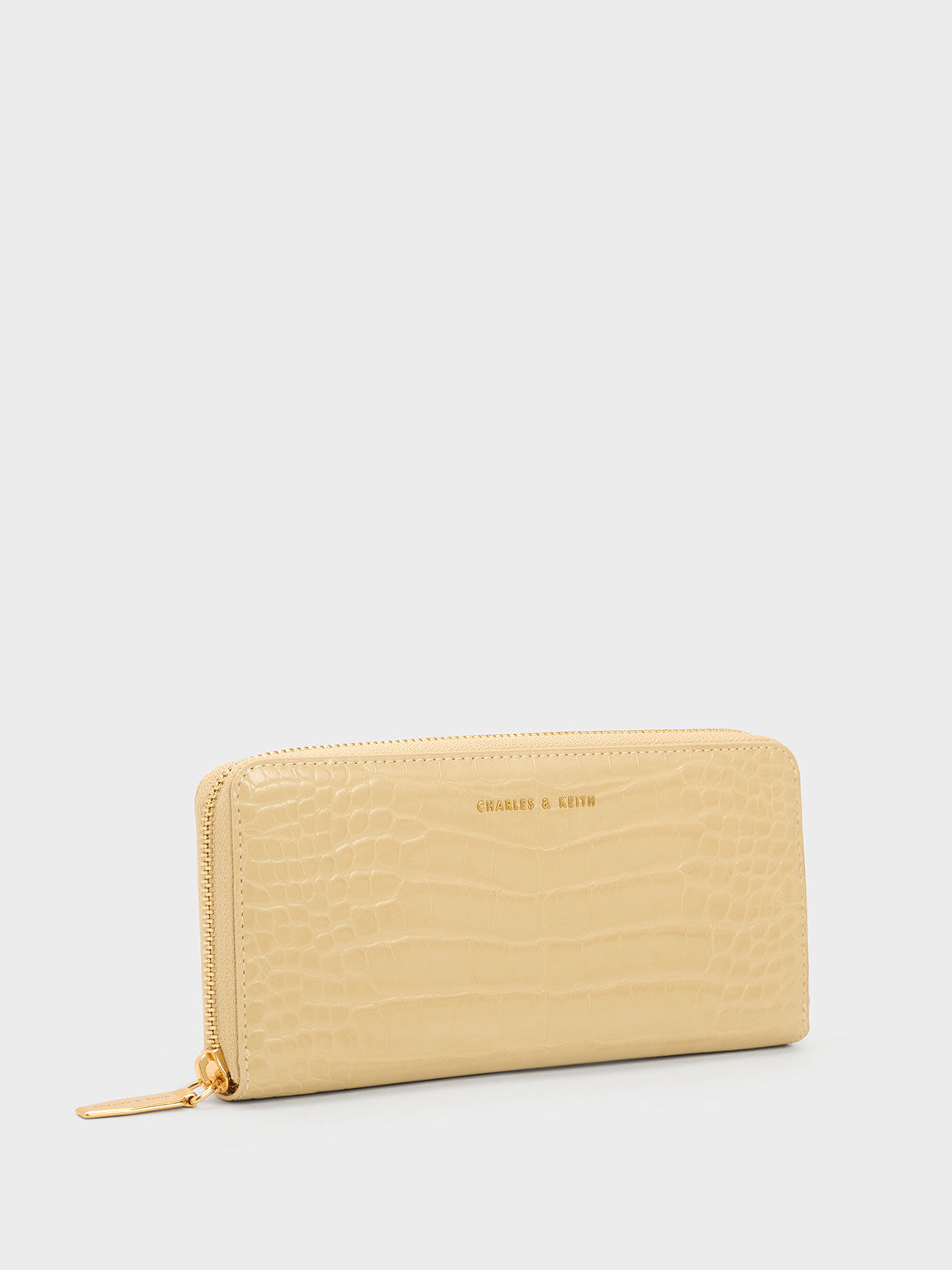 Charles and keith croc top effect mini long wallet
