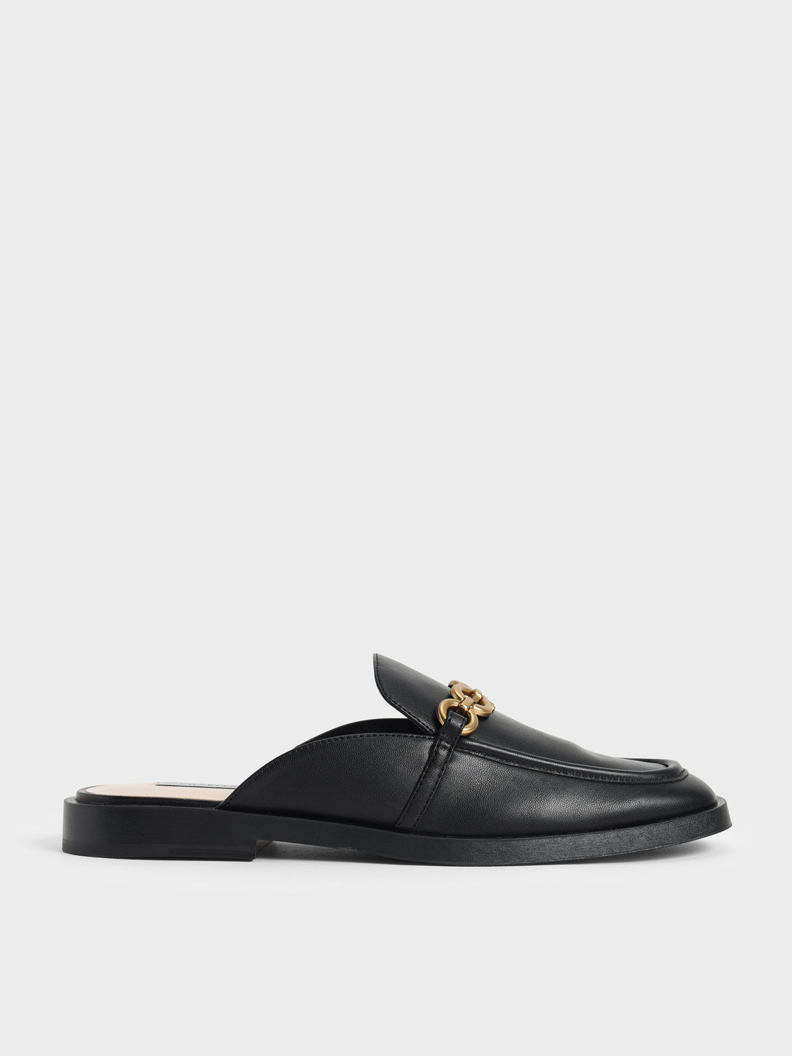 Chain loafer mule