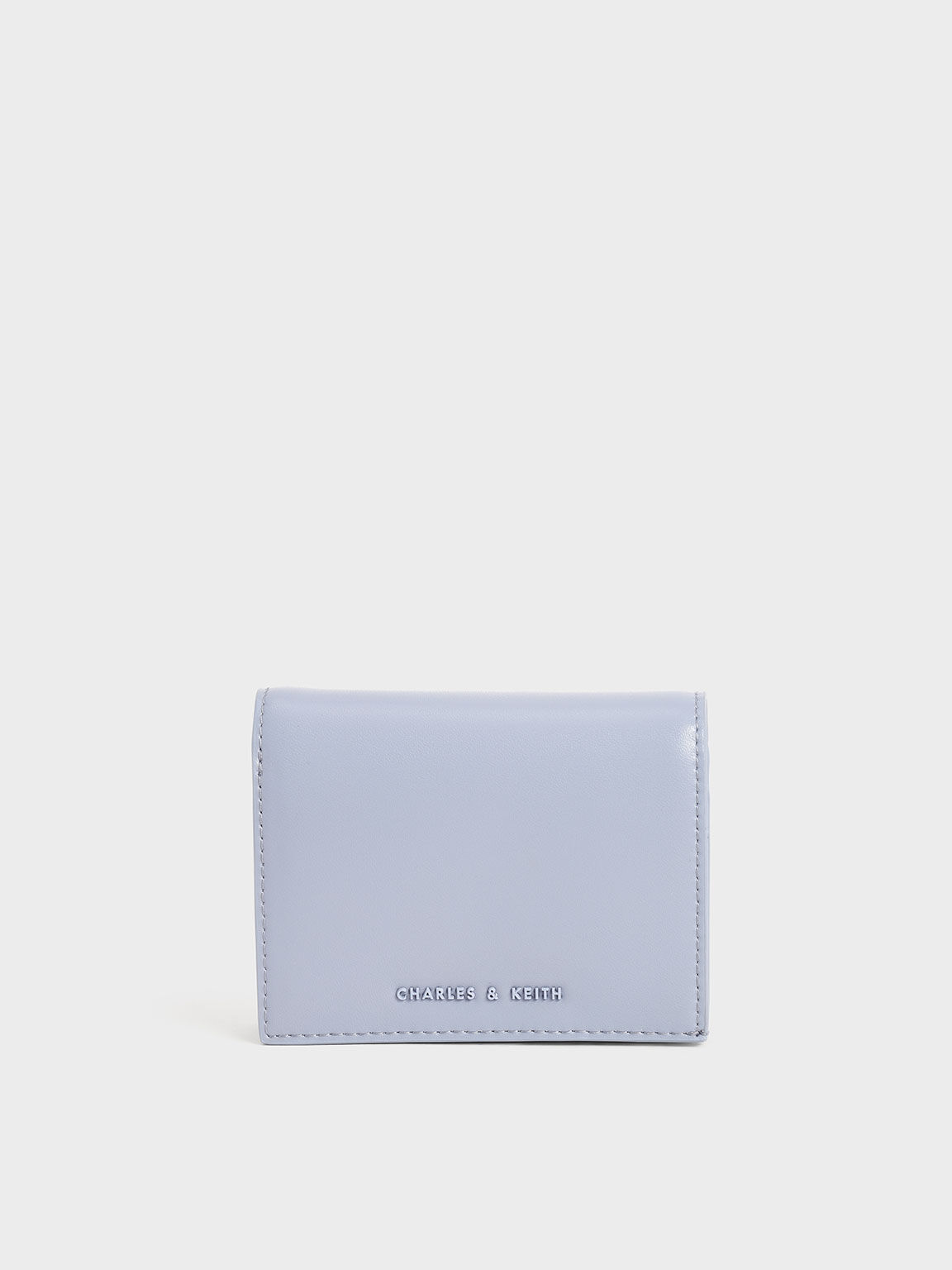 Snap Button Mini Short Wallet, Light Blue, hi-res