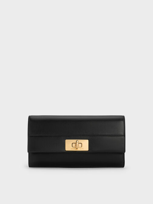 Lennie Chain-Handle Wallet, Black, hi-res