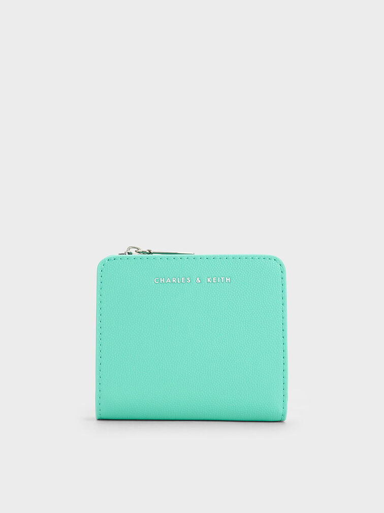 Zip Around Card Holder, Mint Green, hi-res