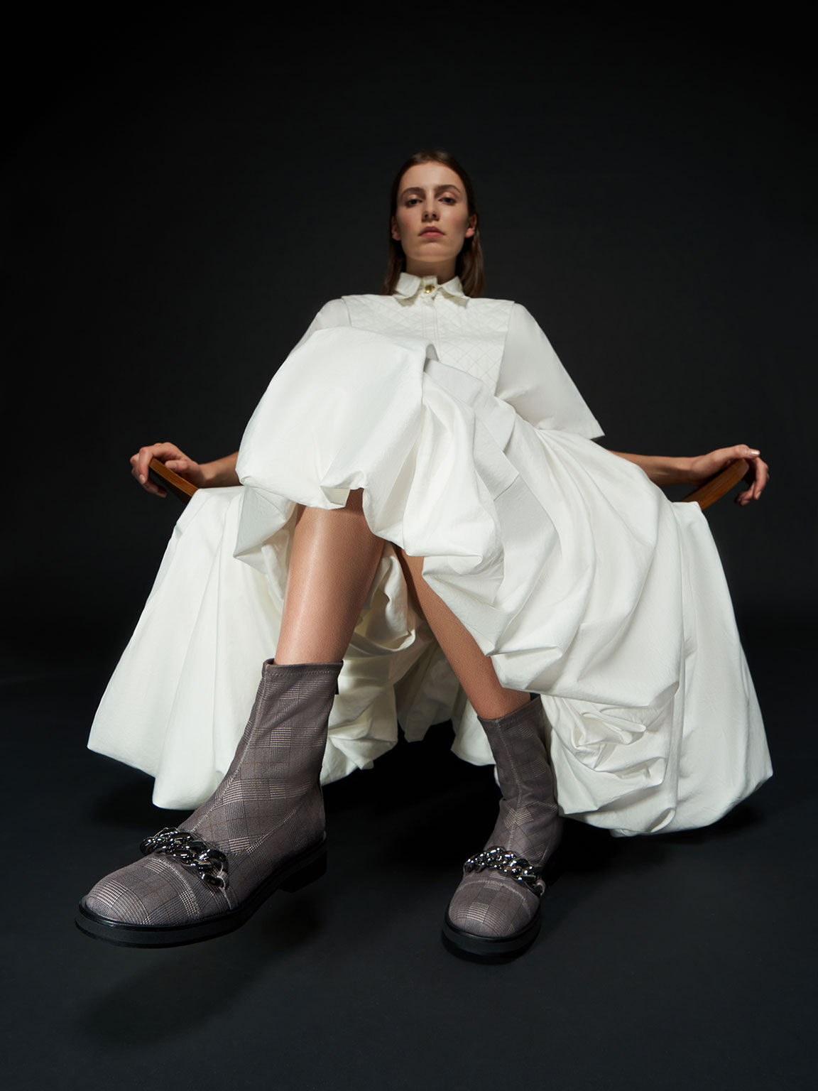 Chunky Chain Link Ankle Boots, Multi, hi-res