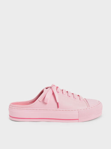 Sylar Heart-Motif Sneaker Mules, Light Pink, hi-res