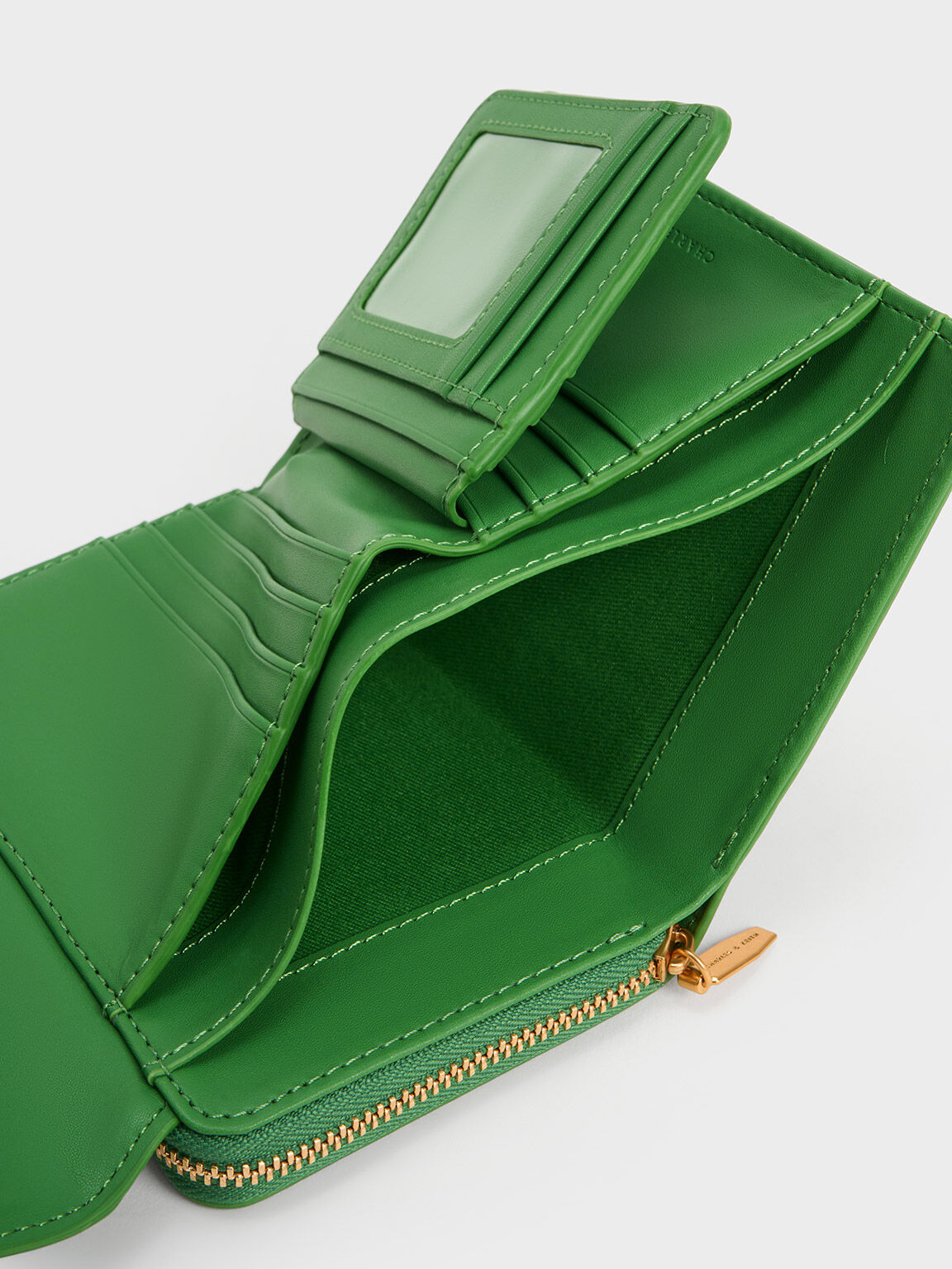 Osiris Metallic Accent Wallet, Green, hi-res