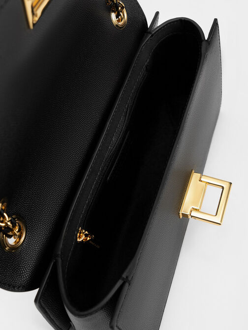 Everline Braided-Strap Shoulder Bag, Black, hi-res