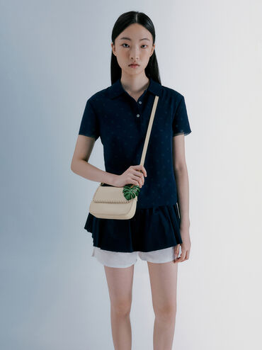 Blume Braided Shoulder Bag, Cream, hi-res