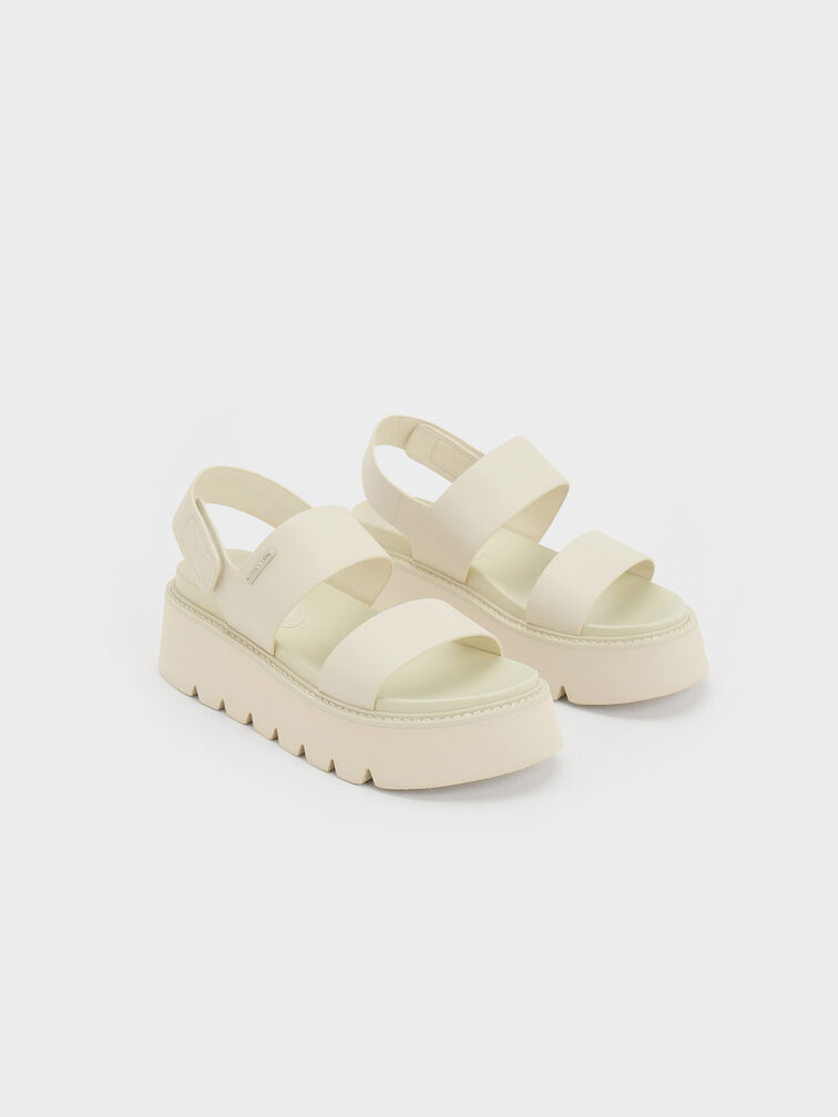 Jadis Chunky Flatform Sandals, Chalk, hi-res