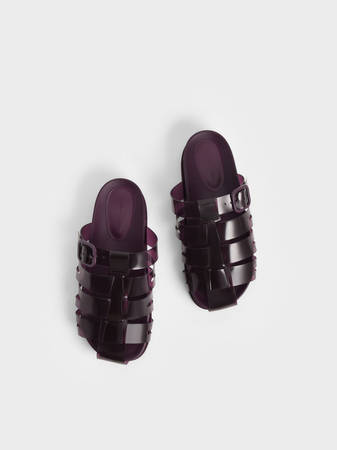 Madison 果凍編織拖鞋, 紫色, hi-res