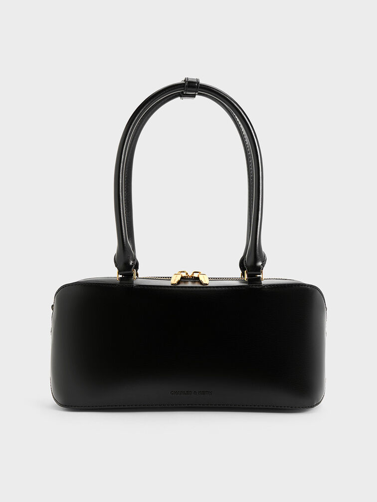 Wisteria Elongated Top Handle Bag, Black, hi-res