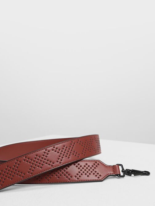 Double X Print Bag Strap, Brick, hi-res