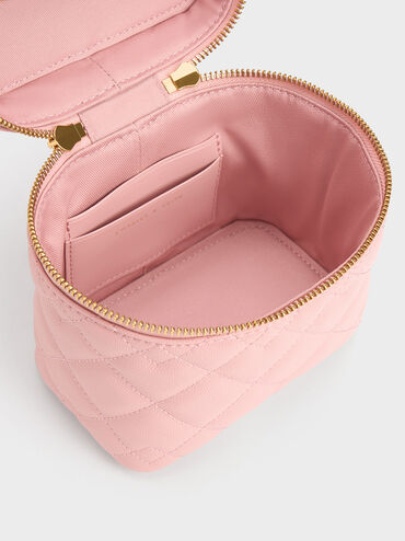 Nezu Quilted Boxy Bag, Light Pink, hi-res