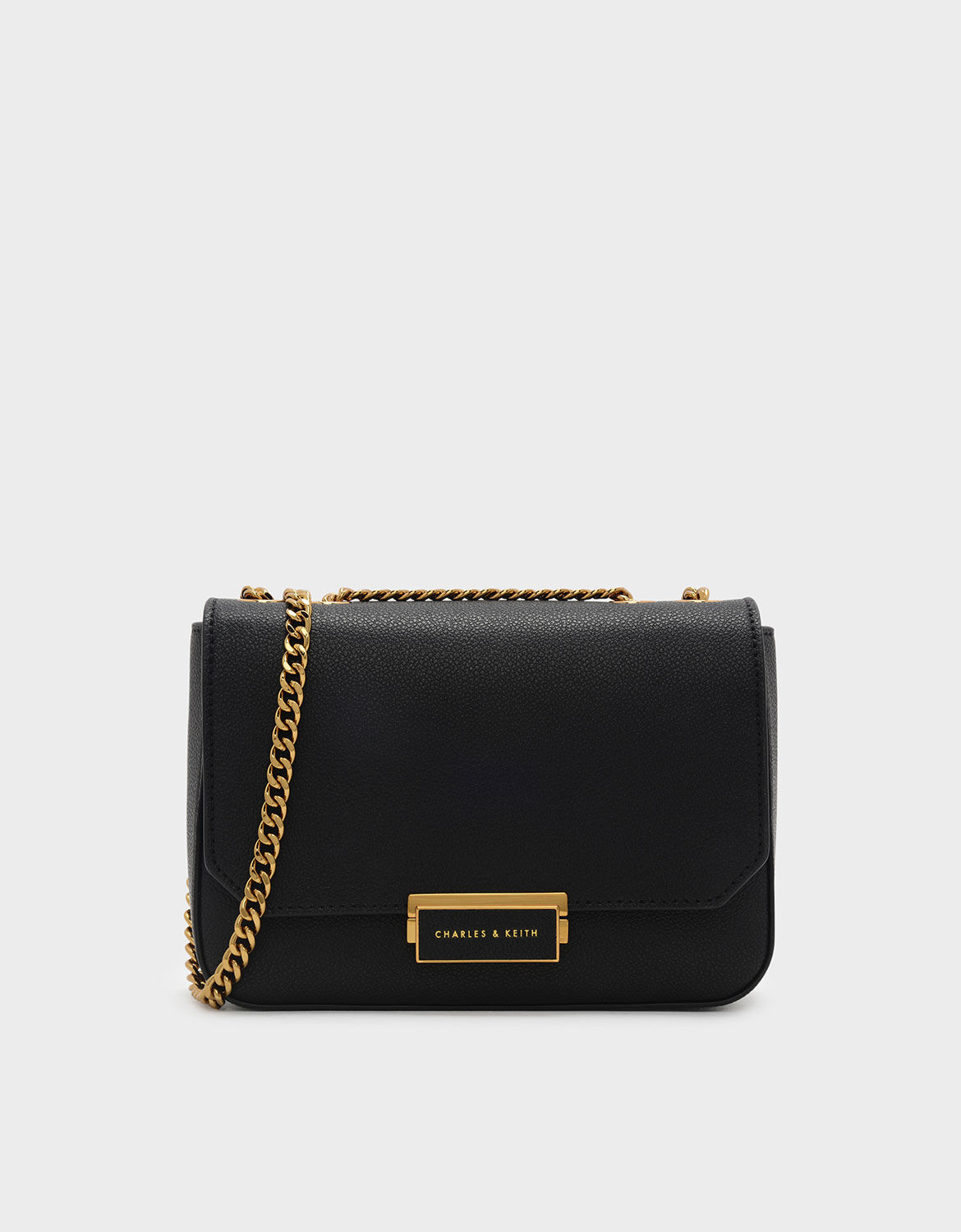 charles and keith black crossbody bag